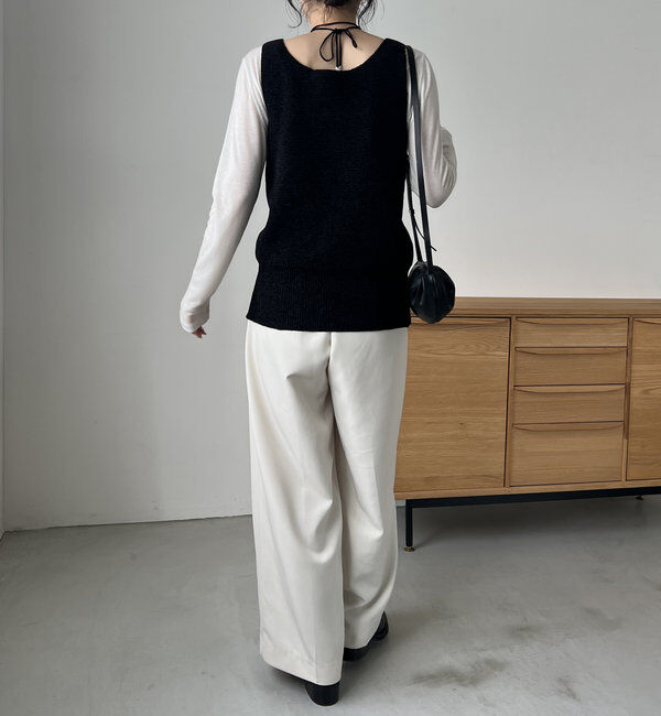  「モールZIPベスト」|ニット・セーター|