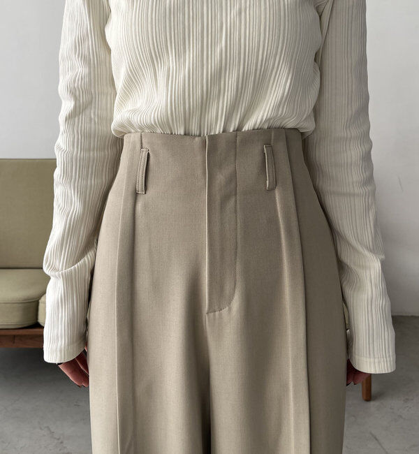  「ベルトSETセンタータックパンツ」|チノ|