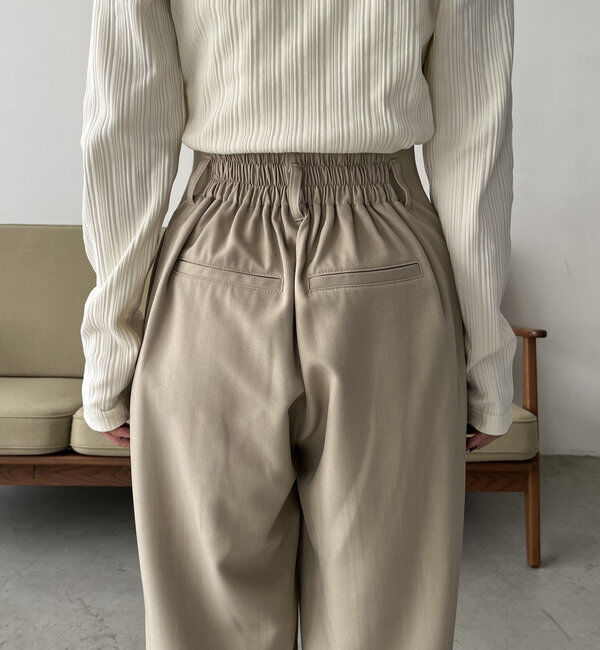  「ベルトSETセンタータックパンツ」|チノ|