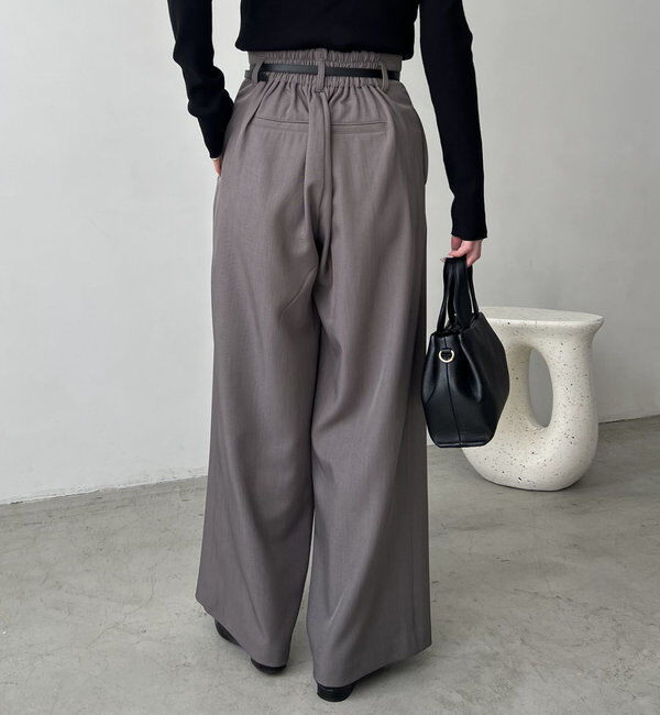  「ベルトSETセンタータックパンツ」|チノ|