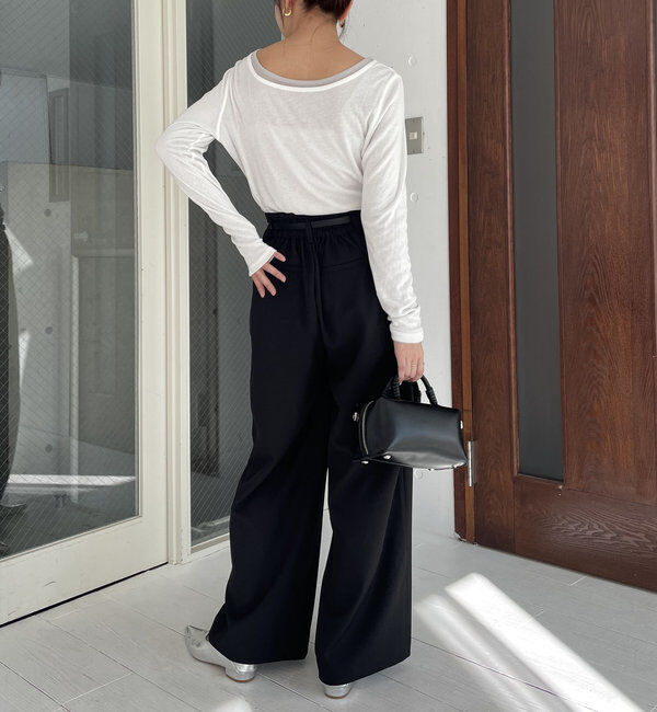  「ベルトSETセンタータックパンツ」|チノ|