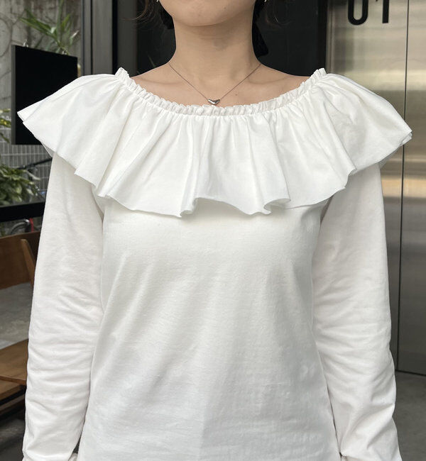  「フリル2WAYロンT」|Tシャツ・カットソー|