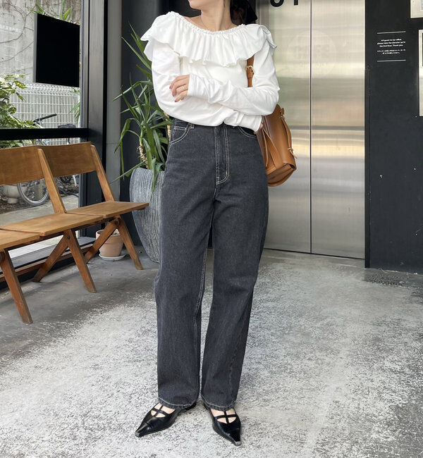  「フリル2WAYロンT」|Tシャツ・カットソー|