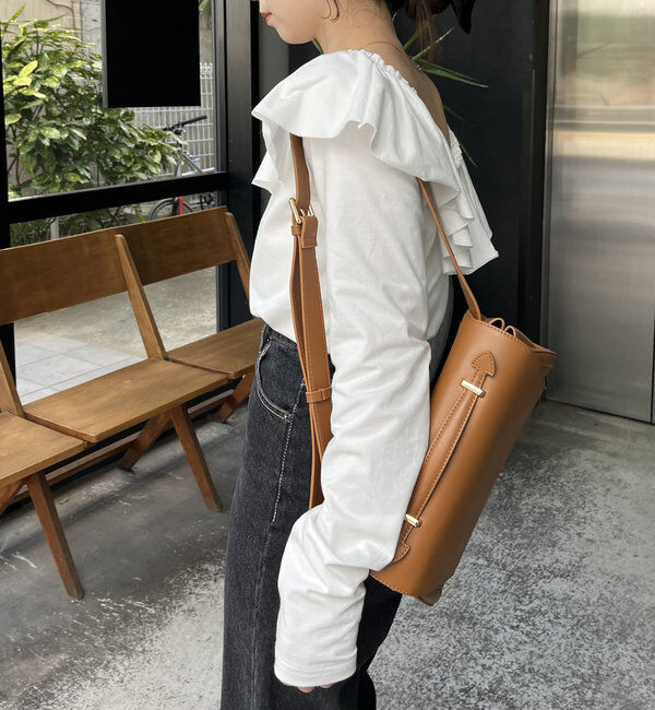  「フリル2WAYロンT」|Tシャツ・カットソー|