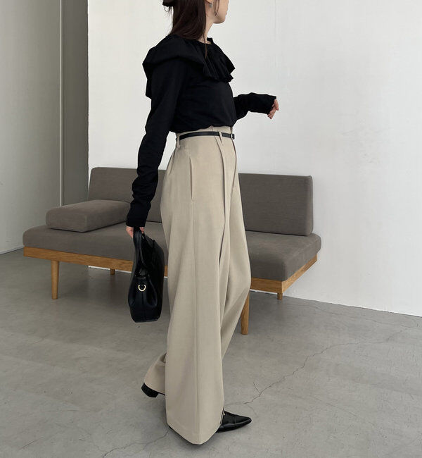  「フリル2WAYロンT」|Tシャツ・カットソー|