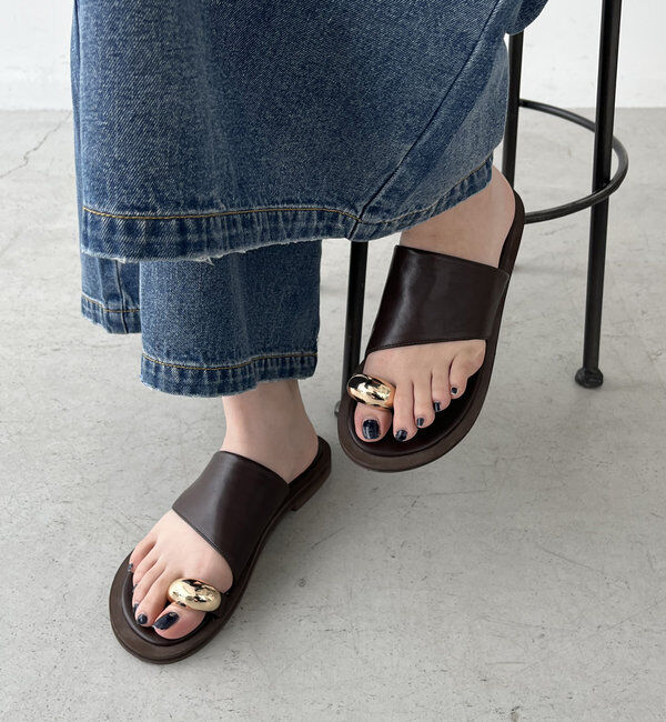  「メタルトングサンダル」|サンダル|