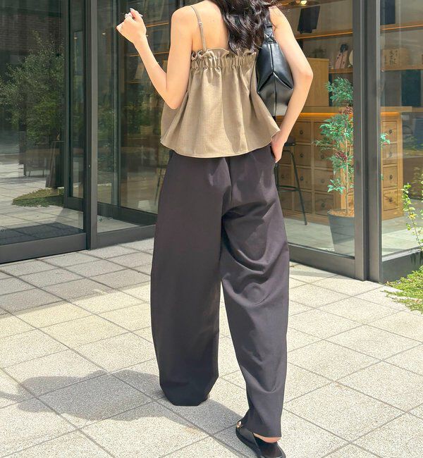  「【オールシーズン◎】タックフレアキャミ」|シャツ・ブラウス|