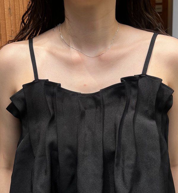  「【オールシーズン◎】タックフレアキャミ」|シャツ・ブラウス|