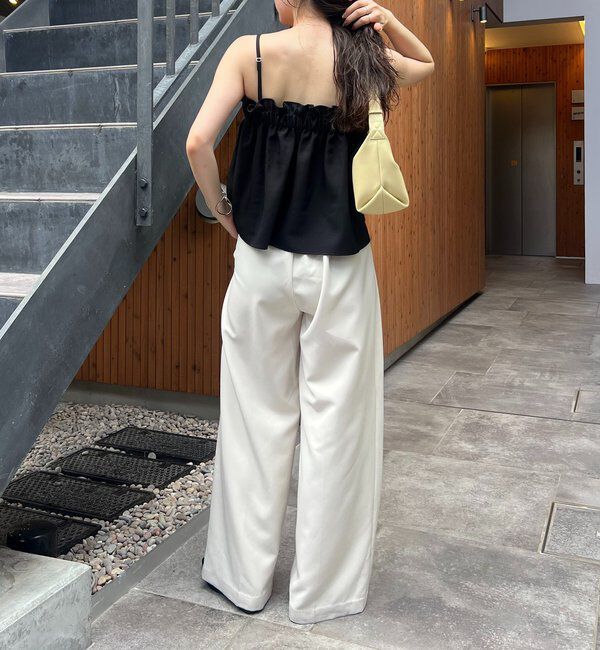  「【オールシーズン◎】タックフレアキャミ」|シャツ・ブラウス|