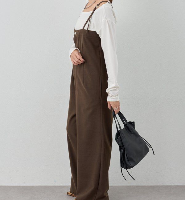  「ストレートラインサロペット」|オールインワン|