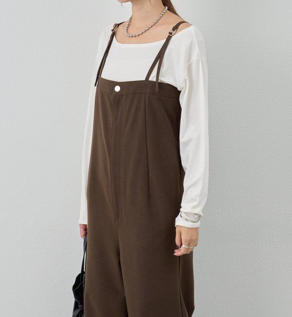  「ストレートラインサロペット」|オールインワン|