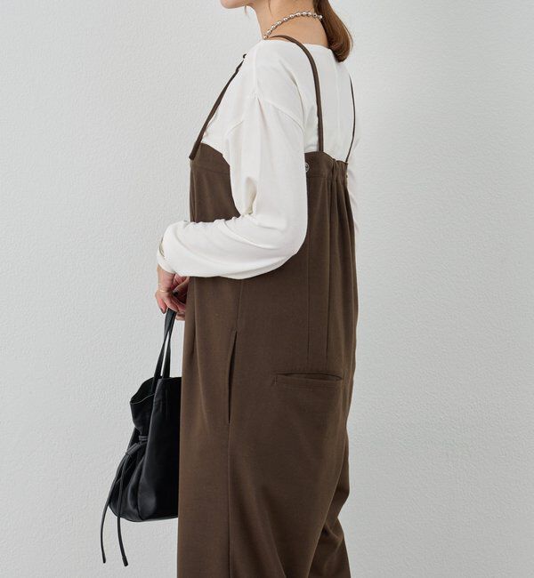  「ストレートラインサロペット」|オールインワン|