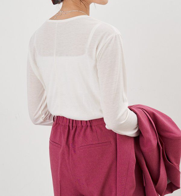  「シアーロングスリーブTEE」|Tシャツ・カットソー|