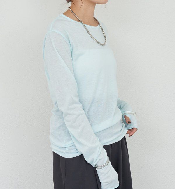 「シアーロングスリーブTEE」|Tシャツ・カットソー|