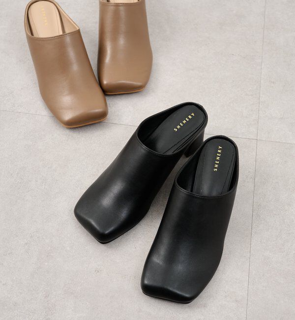  「スクエアトゥサボ」|その他|ブラック