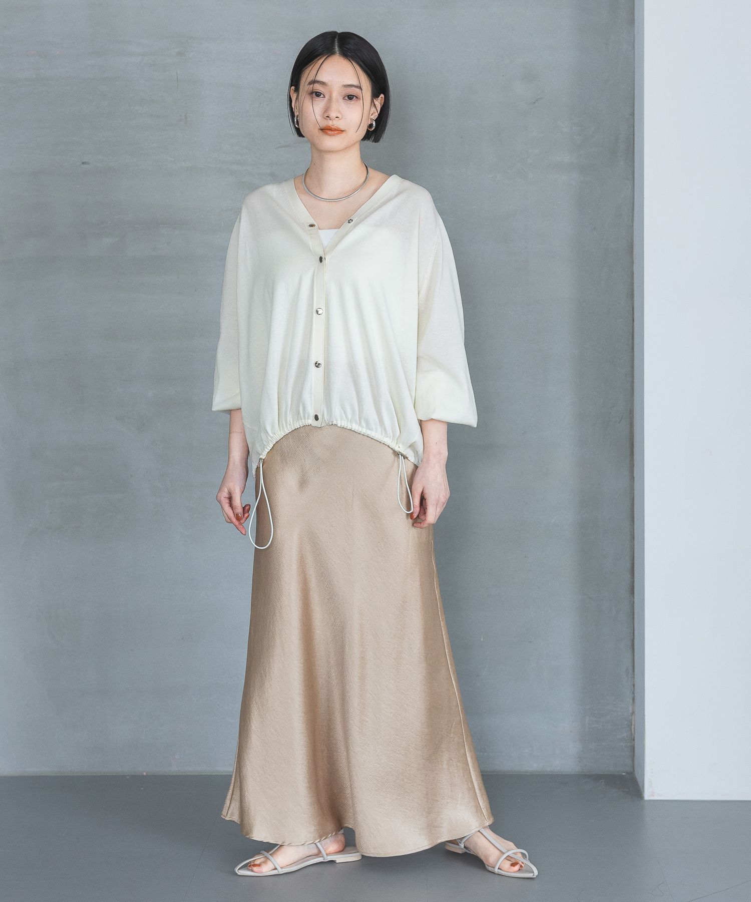 A part by 「クロスフラットサンダル」|サンダル|