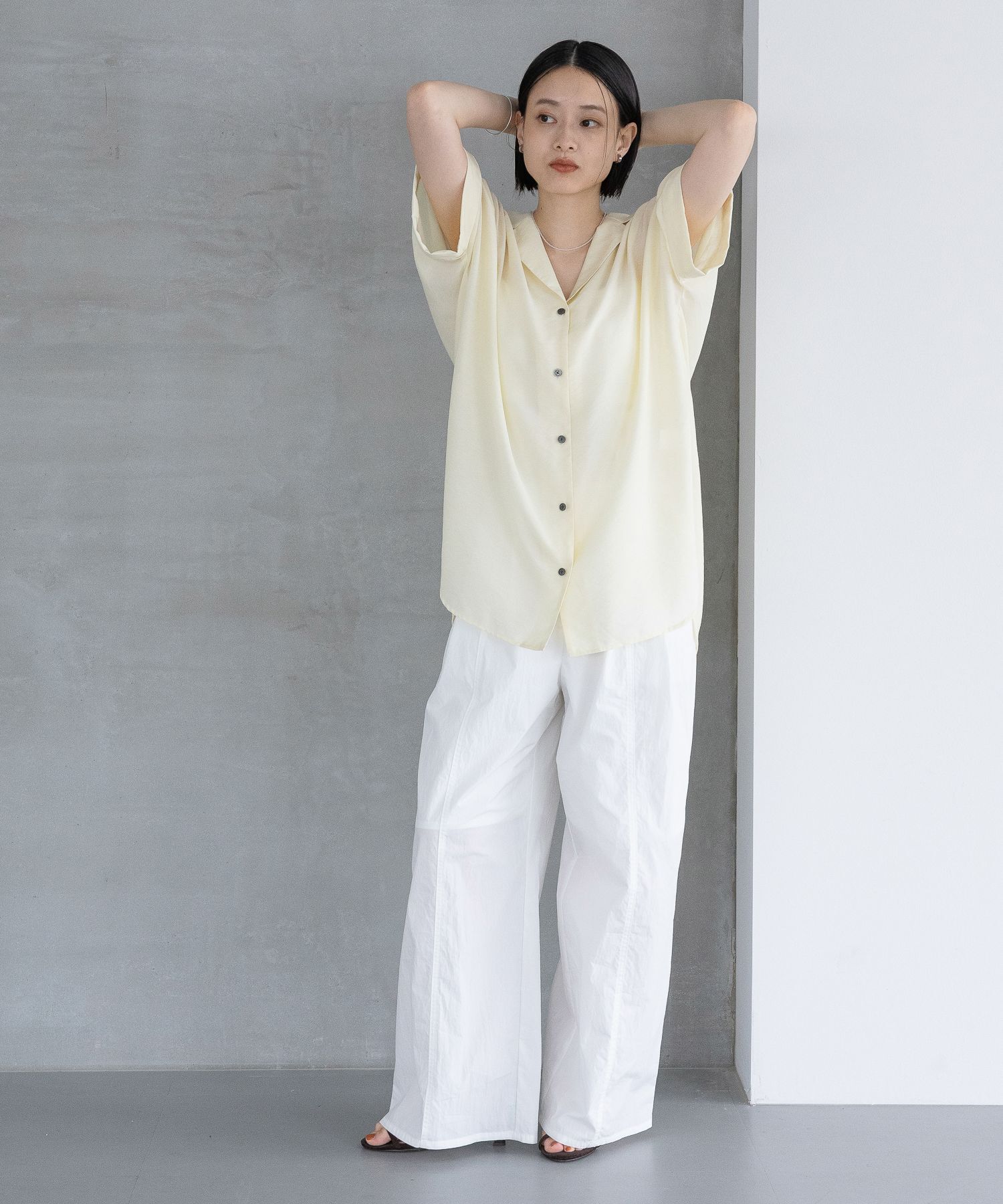 A part by 「【洗える】シアーカイキンBIGシャツ」|シャツ・ブラウス|