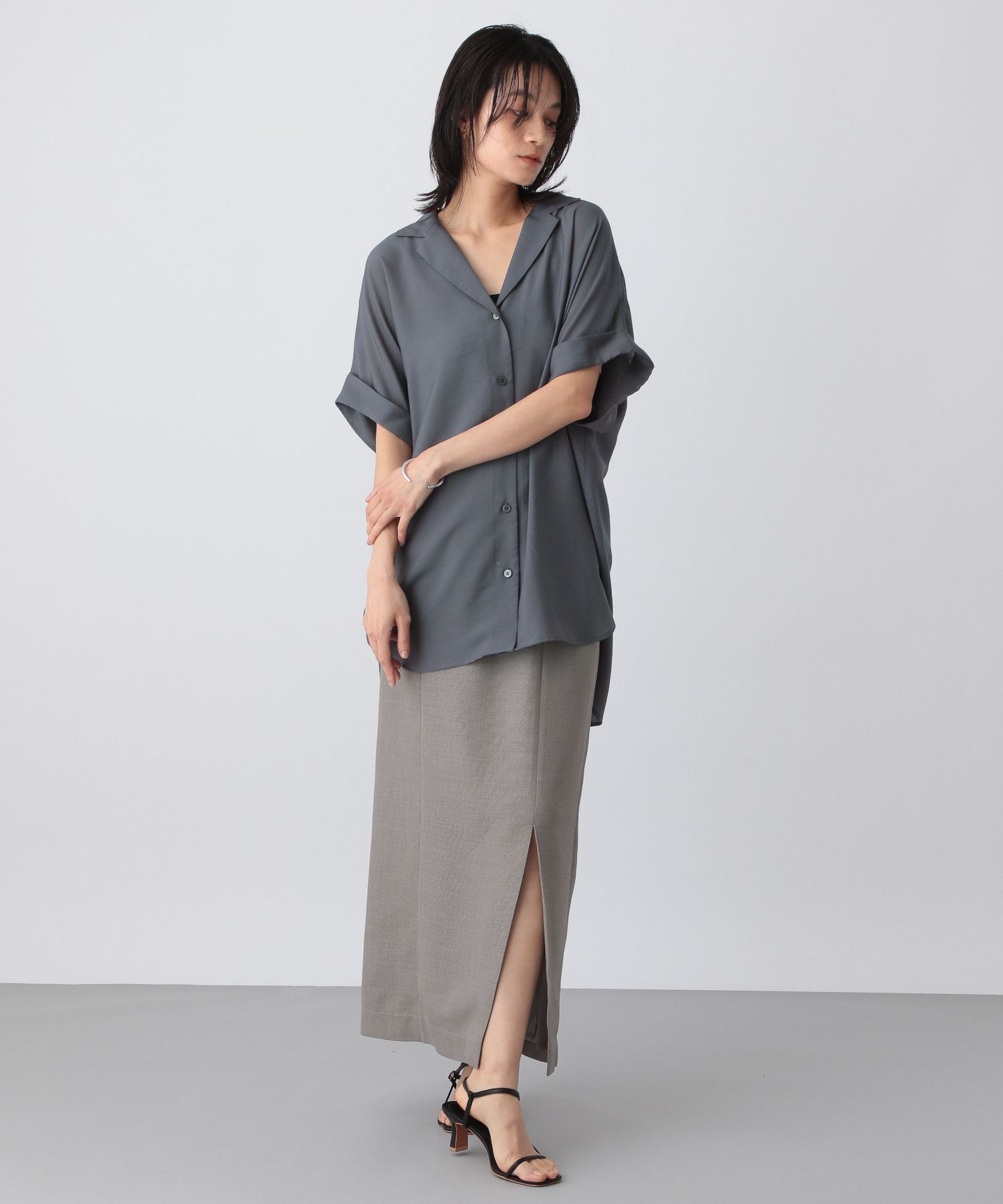 A part by 「【洗える】シアーカイキンBIGシャツ」|シャツ・ブラウス|