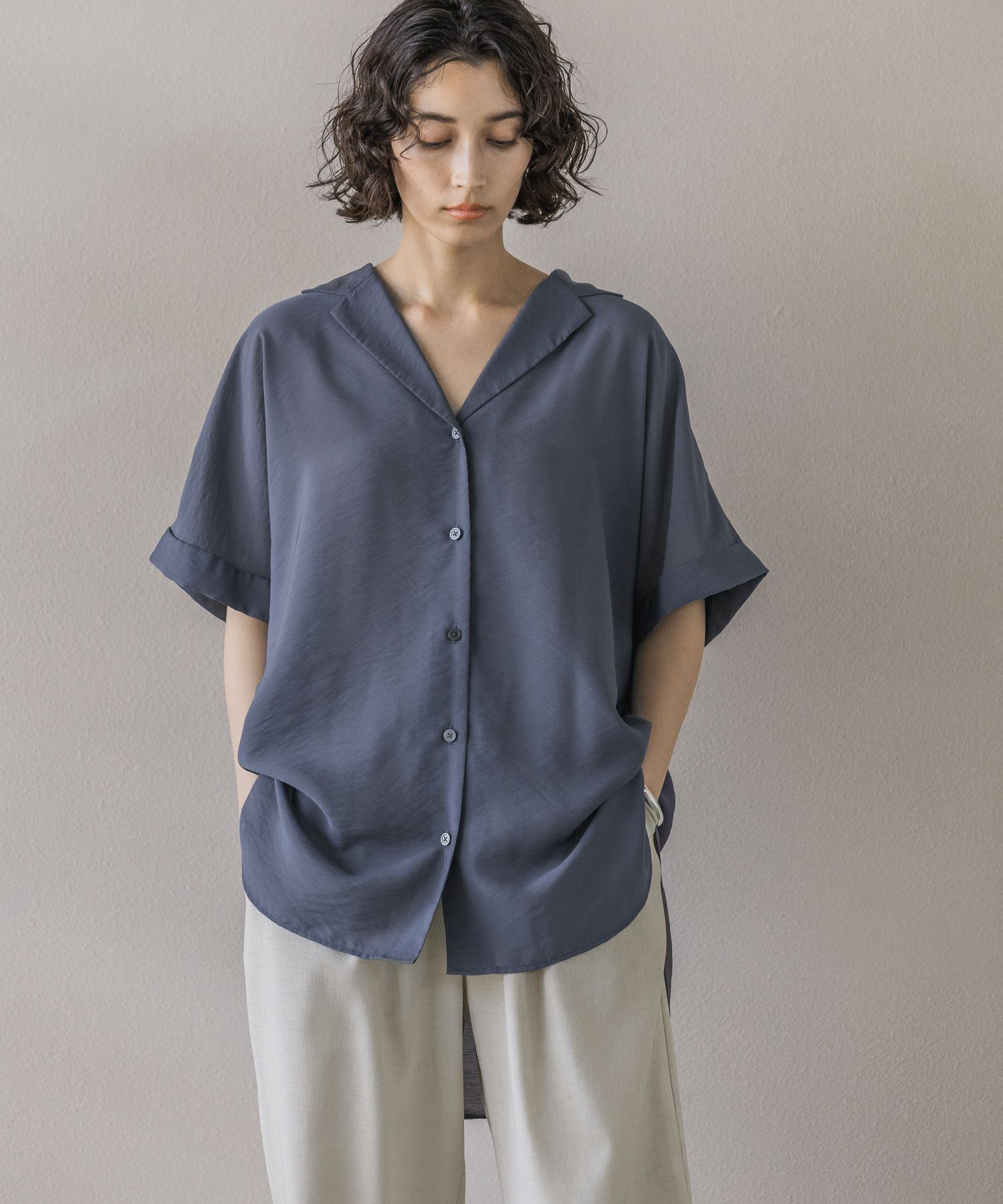 A part by 「【洗える】シアーカイキンBIGシャツ」|シャツ・ブラウス|