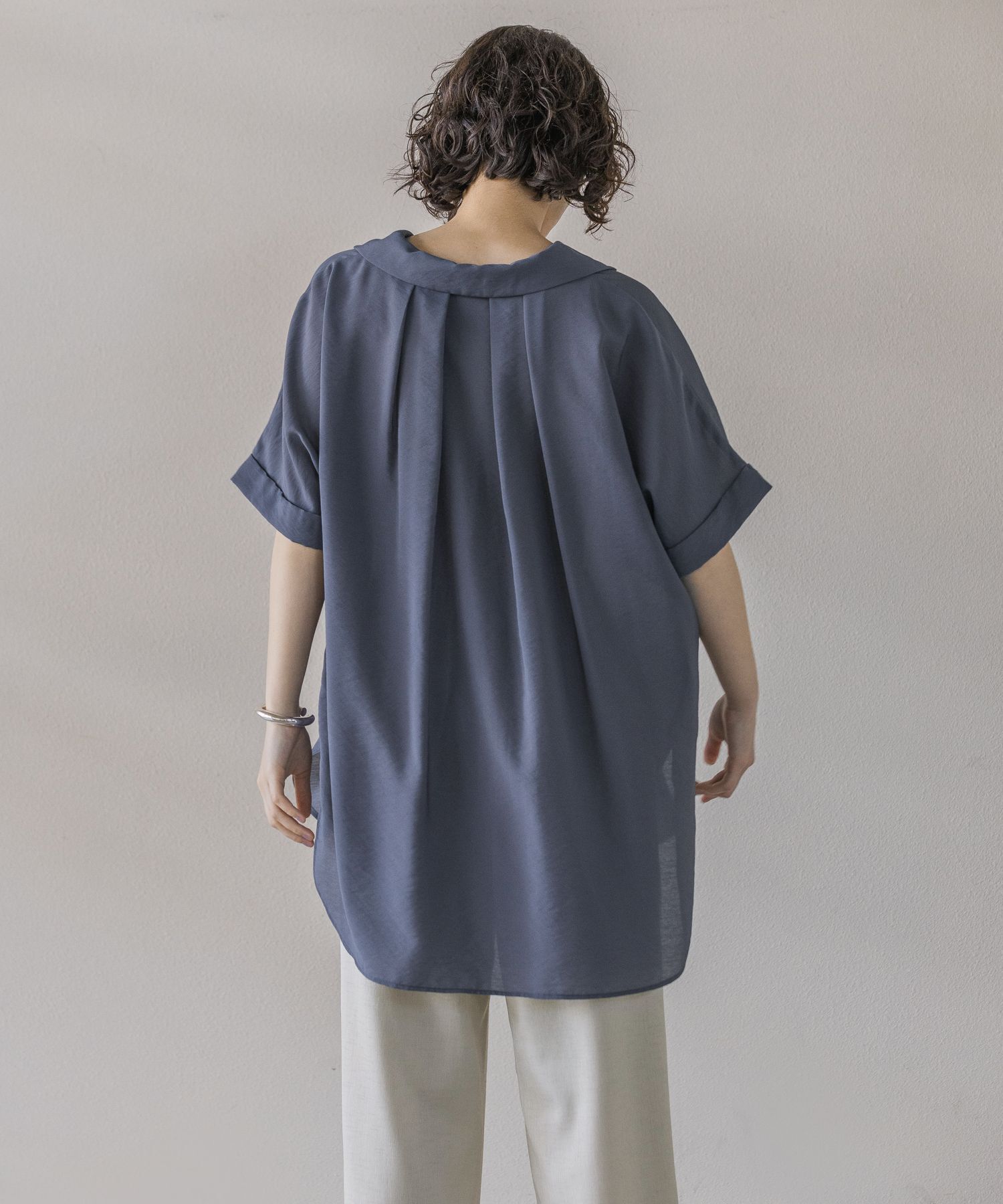 A part by 「【洗える】シアーカイキンBIGシャツ」|シャツ・ブラウス|