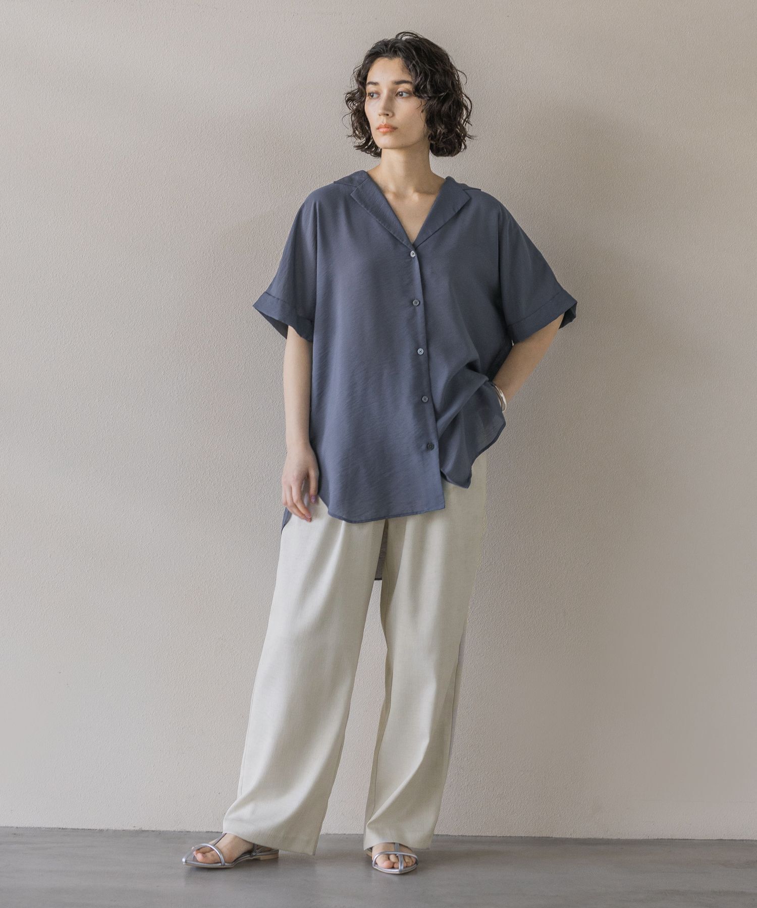 A part by 「【洗える】シアーカイキンBIGシャツ」|シャツ・ブラウス|