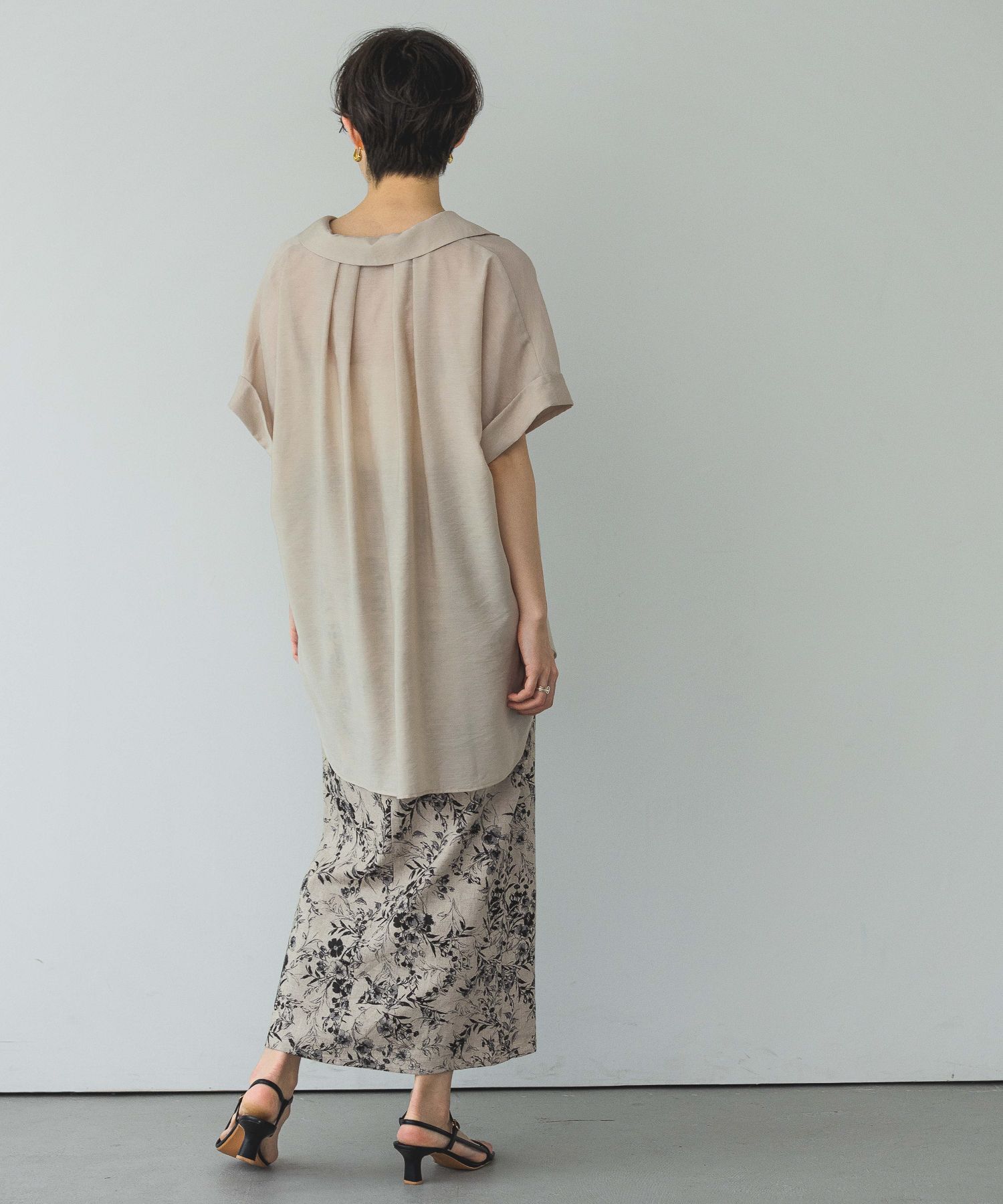 A part by 「【洗える】シアーカイキンBIGシャツ」|シャツ・ブラウス|