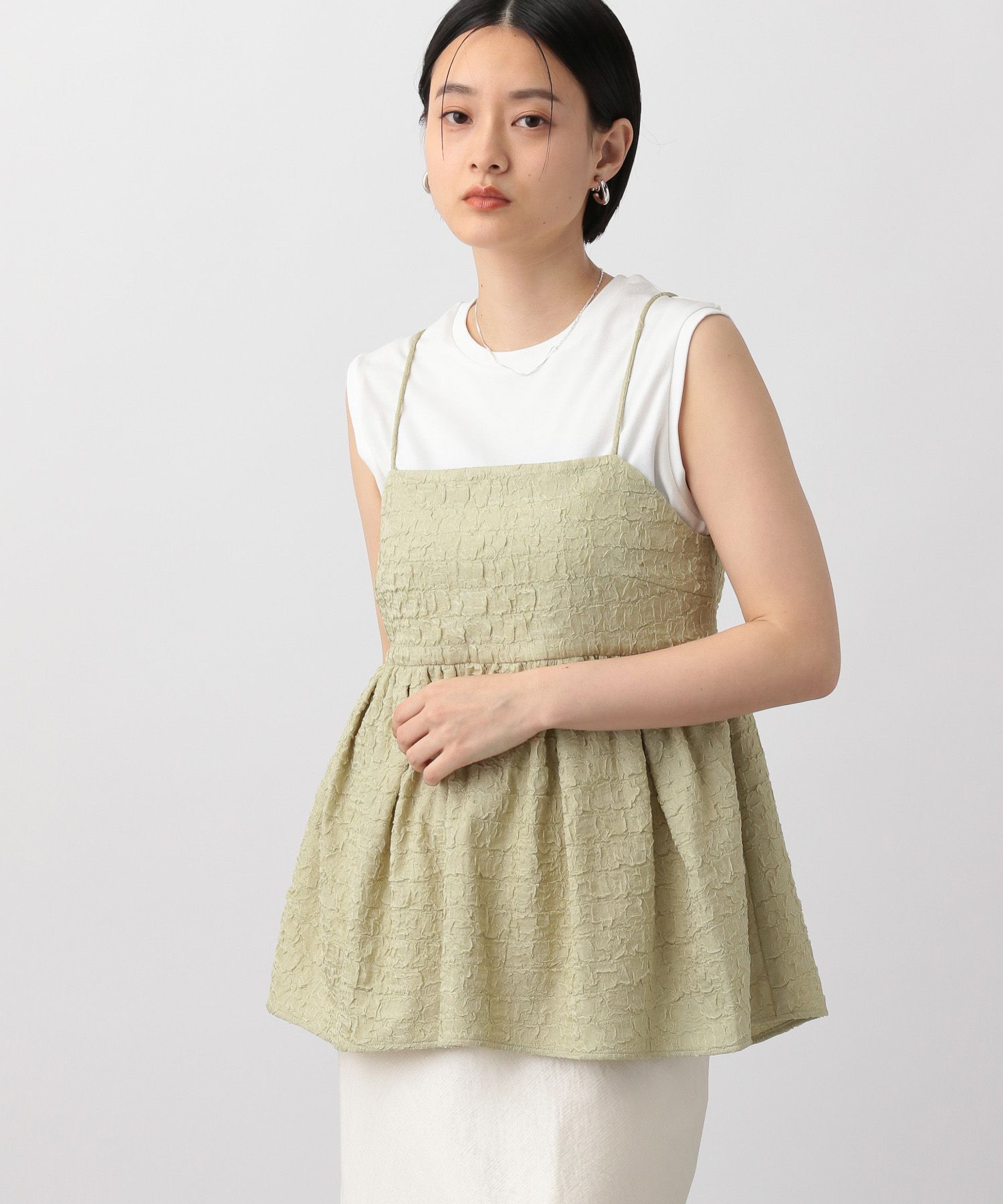 A part by 「ジャガードキャミ2Pセット」|Tシャツ・カットソー|ライトグリーン