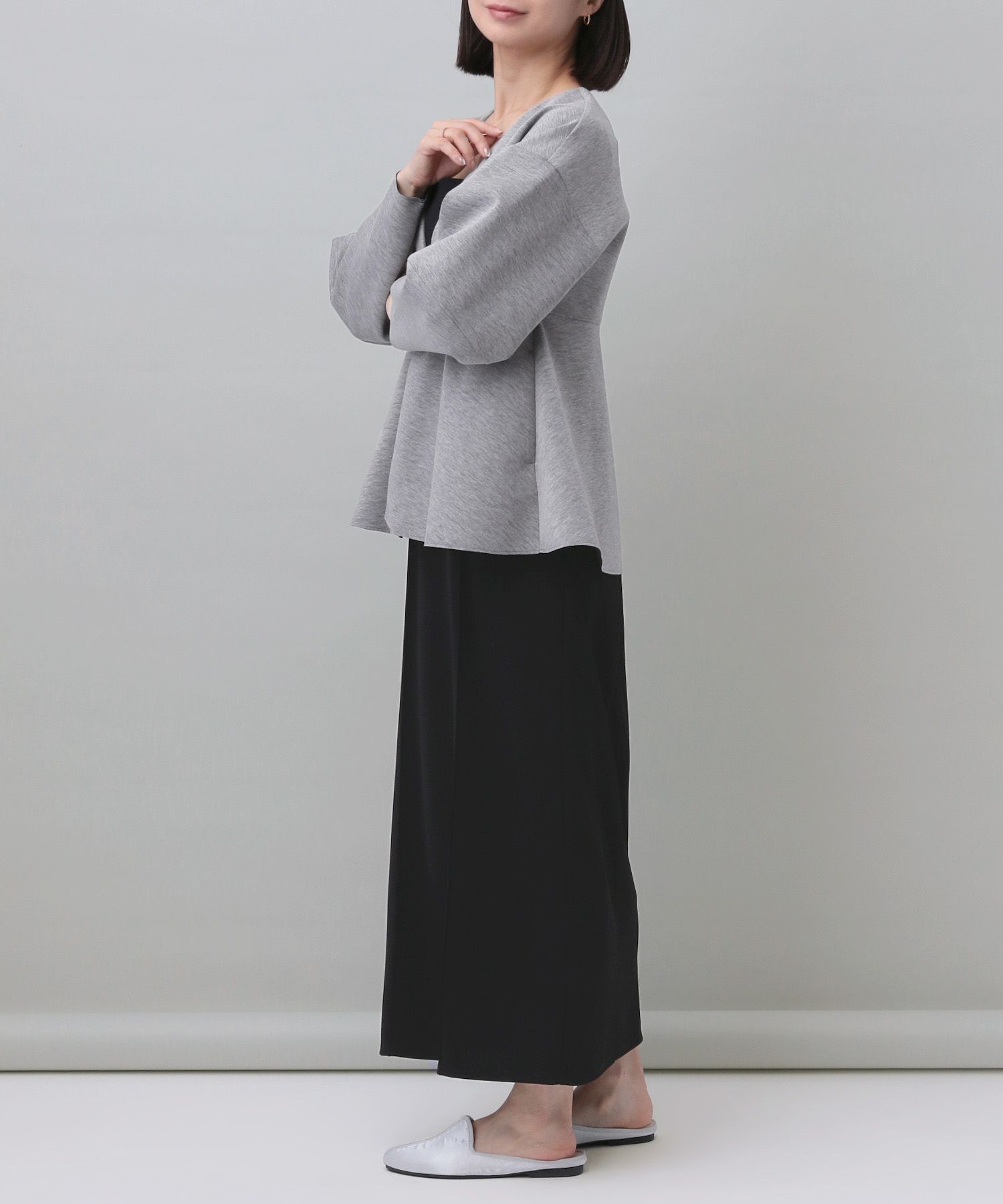 A part by 「【e/rm】ペプラムカーディガンセットドレスワンピース」|ワンピース|