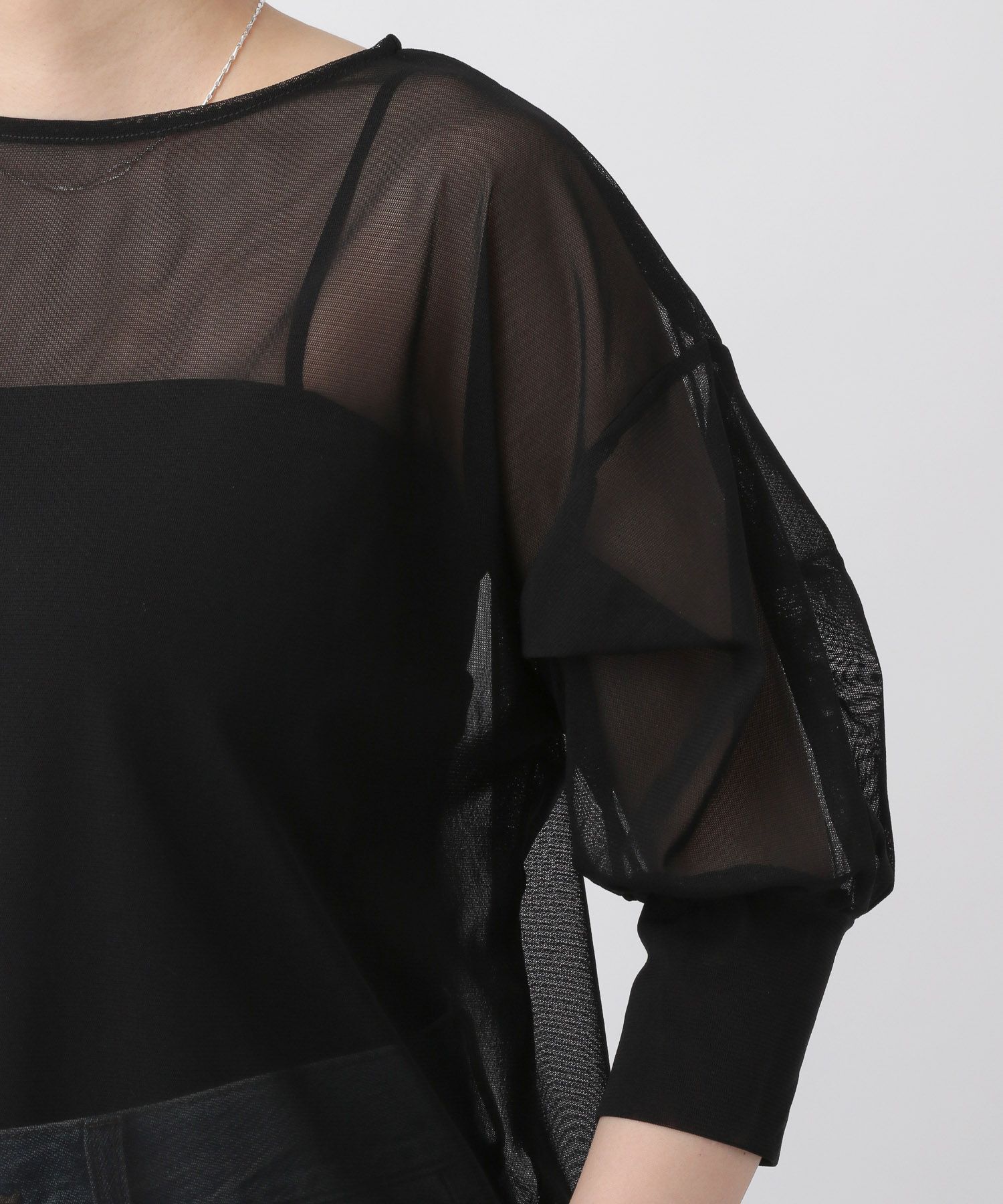 A part by 「チュールパフプルオーバー_半袖」|Tシャツ・カットソー|