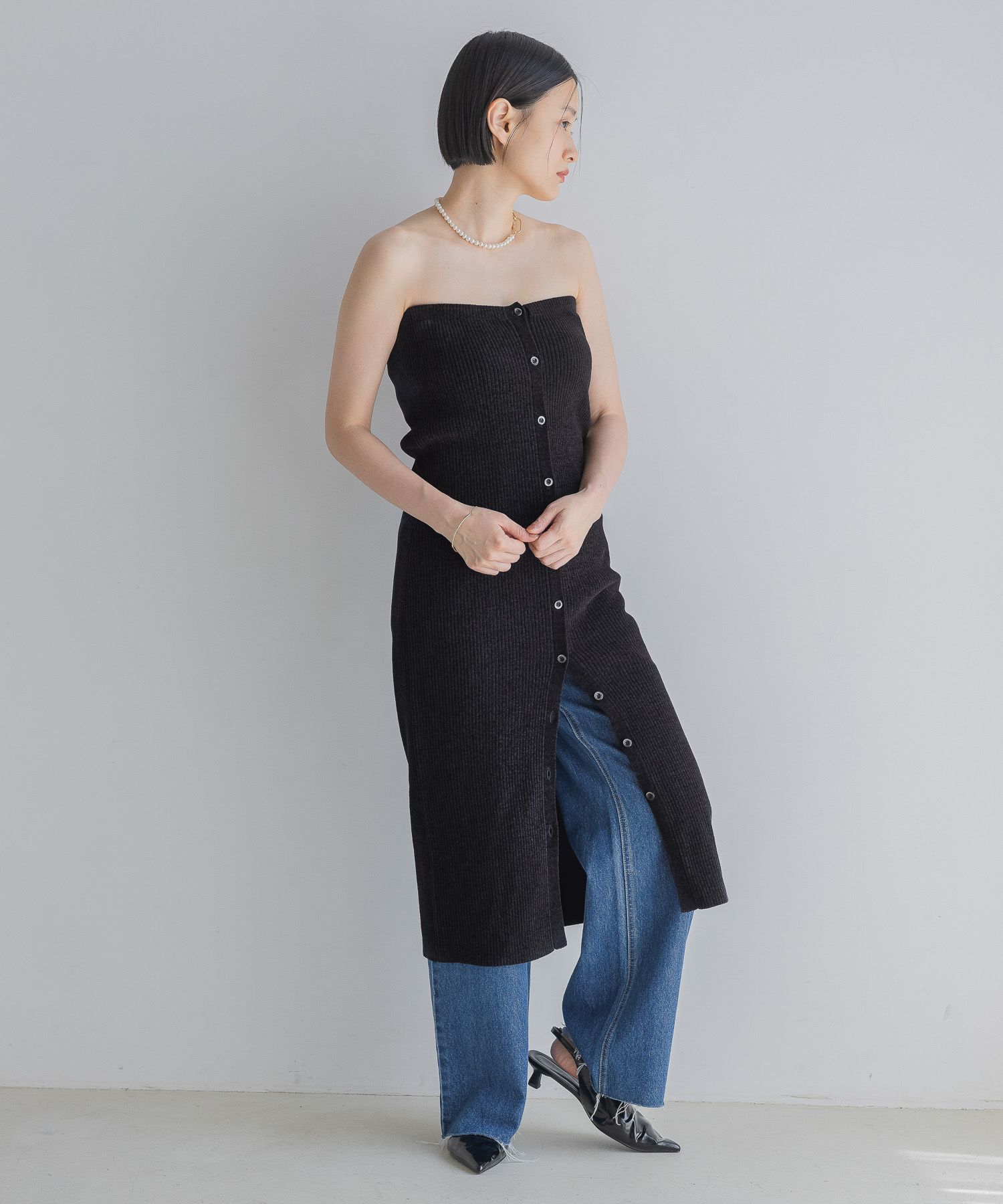 A part by 「2WAYモールニットベアワンピース」|ワンピース|