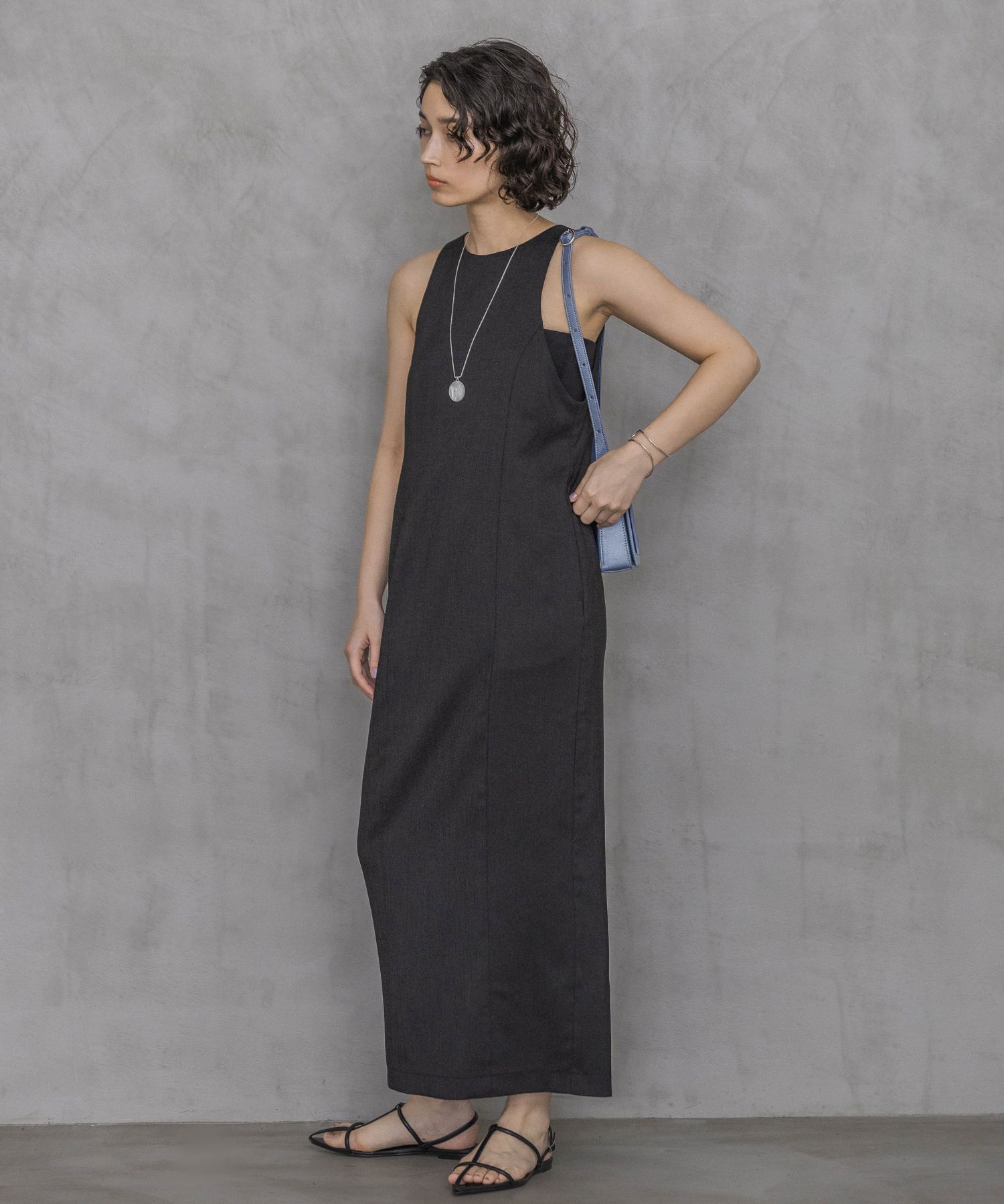 A part by 「リネンライクアメスリワンピース」|ワンピース|ブラック