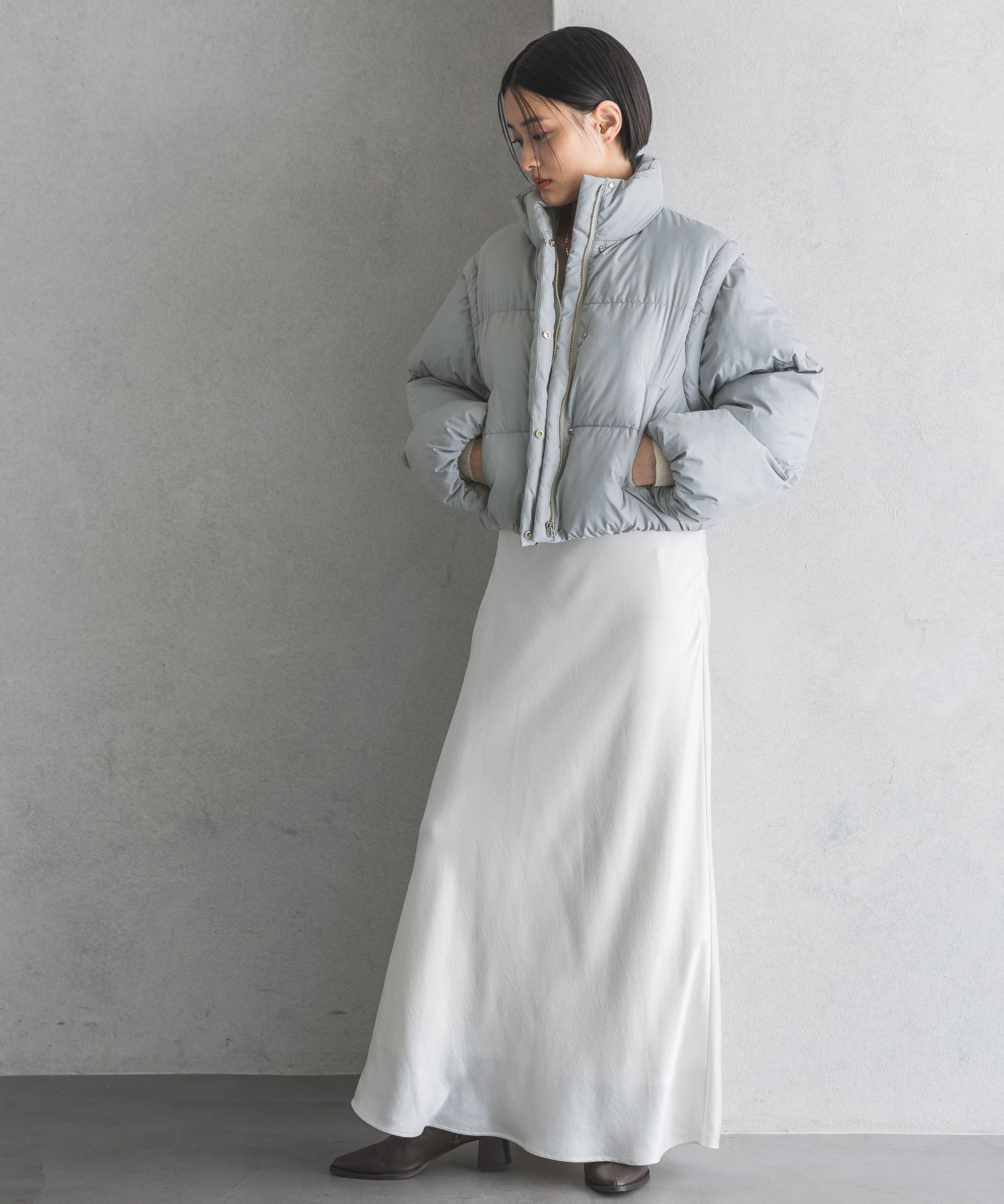 A part by 「シルクライクナロースカート」|スカート|