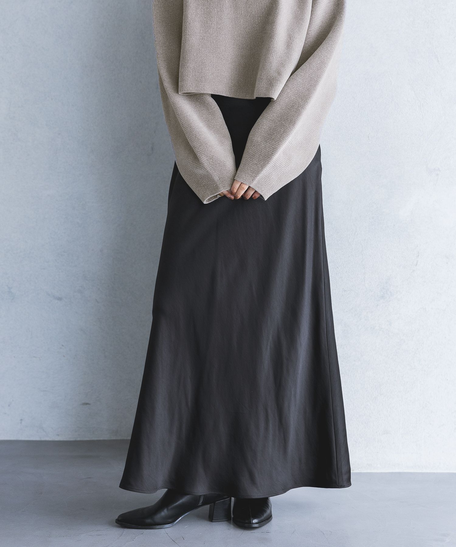 A part by 「シルクライクナロースカート」|スカート|