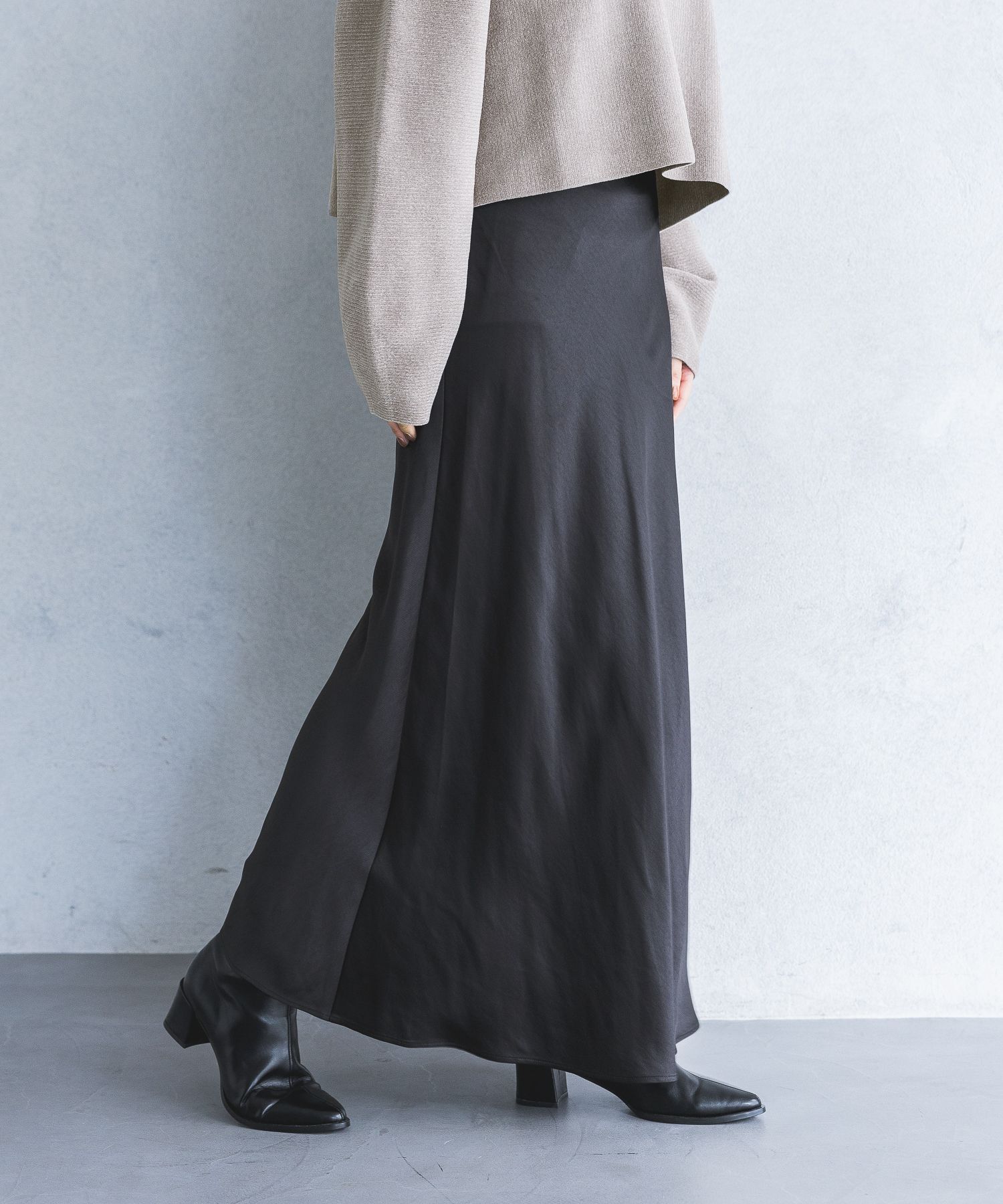 A part by 「シルクライクナロースカート」|スカート|