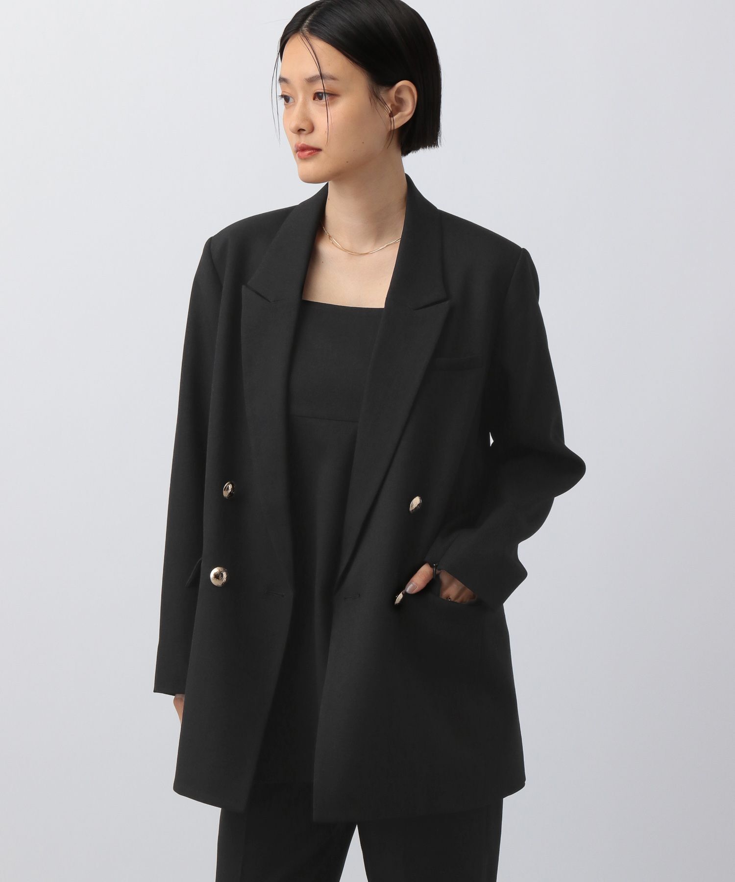 A part by 「【セットアップ対応】Ｗテーラードスリットジャケット」|テーラードジャケット|