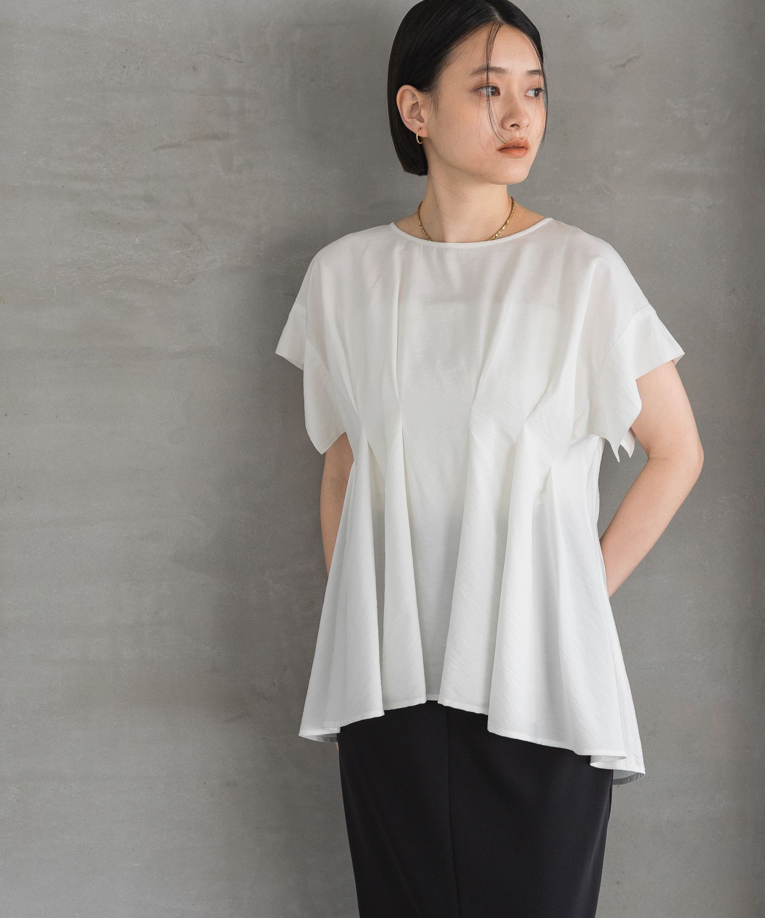 A part by 「タックデザインブラウス」|シャツ・ブラウス|