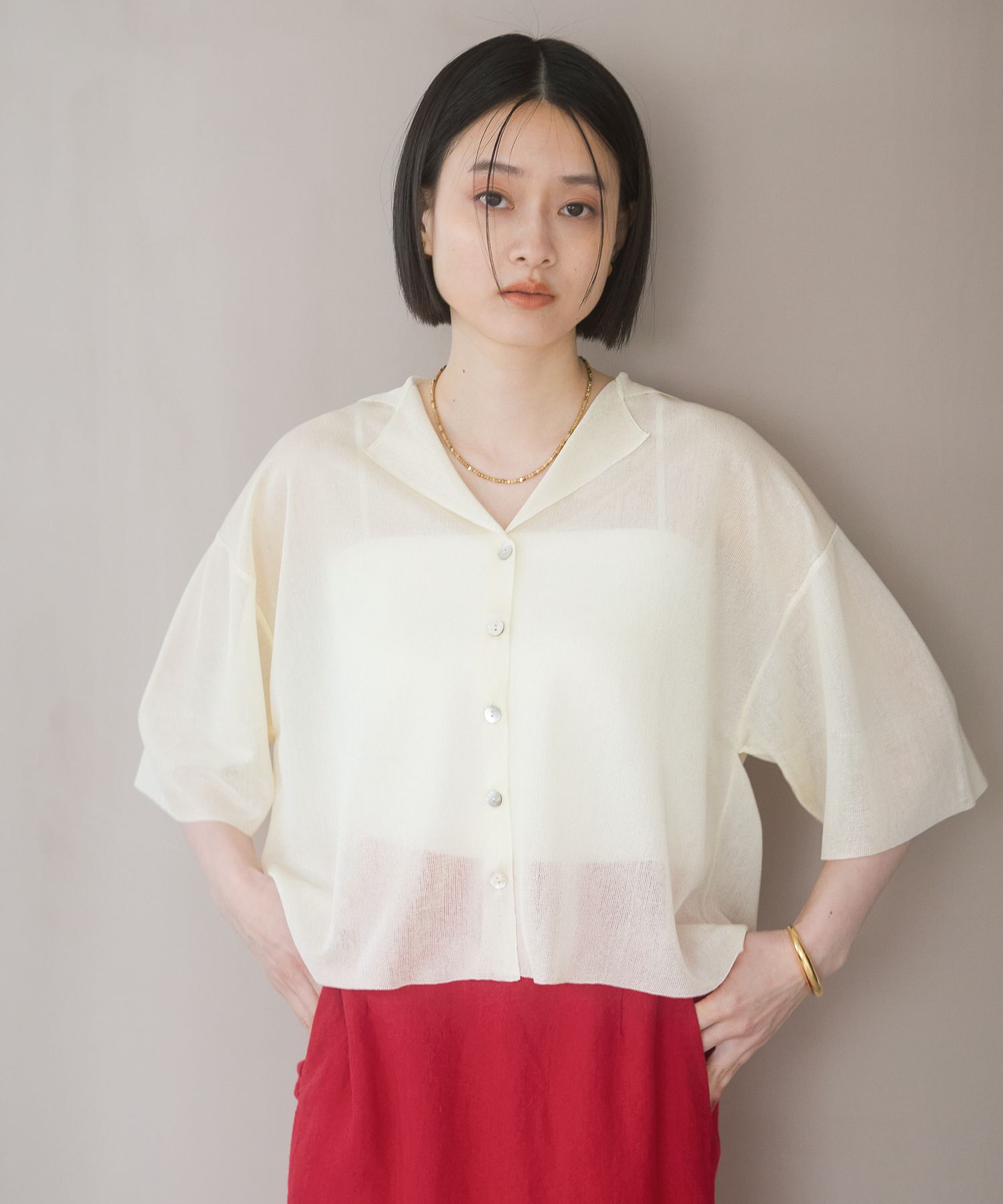 A part by 「シアーカイキンニットカーディガン」|ニット・セーター|