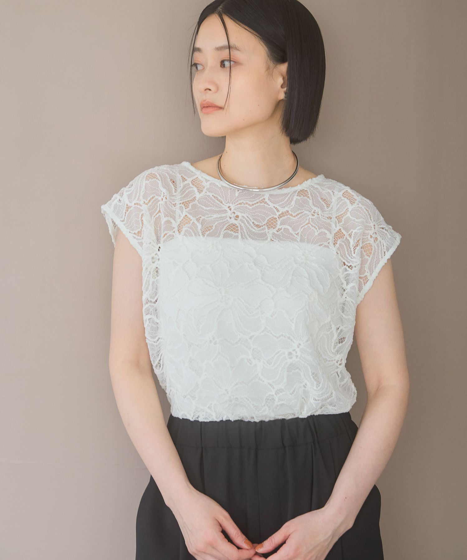 A part by 「モールレースプルオーバーフレンチスリーブ」|シャツ・ブラウス|