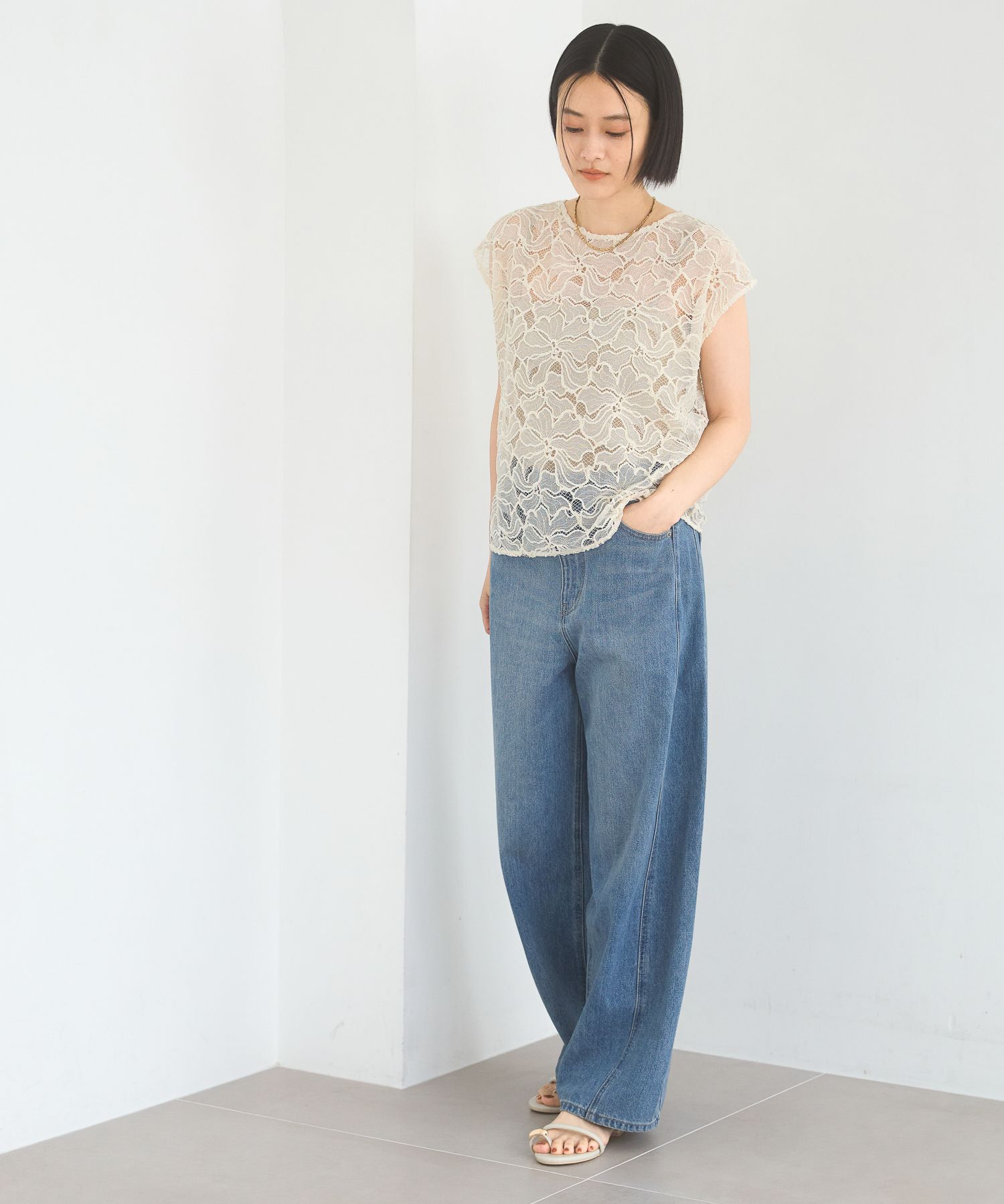 A part by 「モールレースプルオーバーフレンチスリーブ」|シャツ・ブラウス|