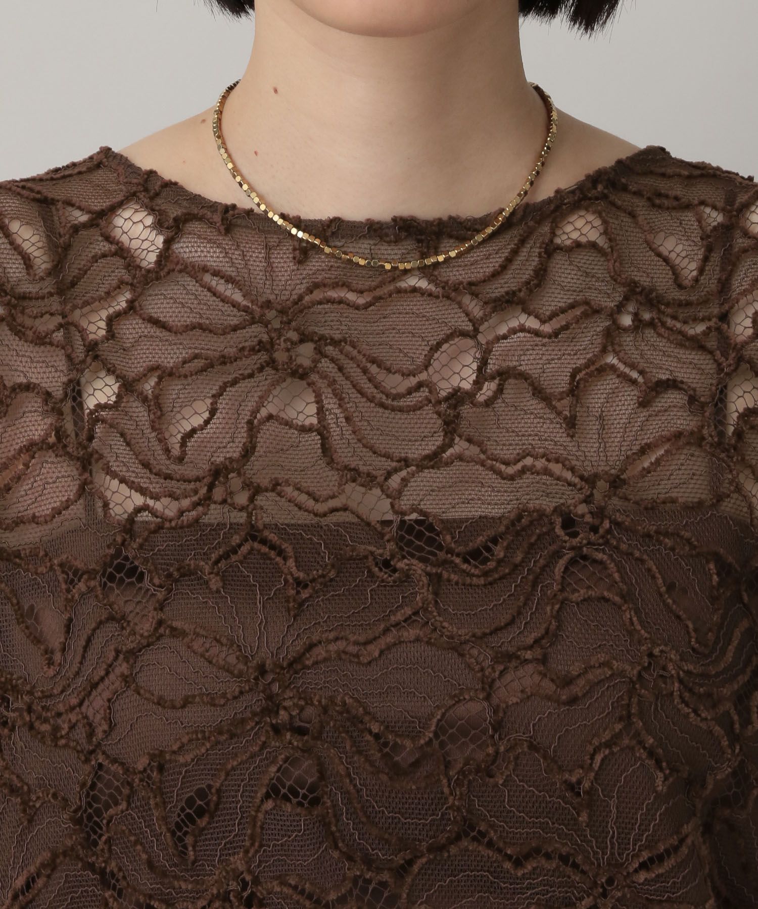 A part by 「モールレースプルオーバーフレンチスリーブ」|シャツ・ブラウス|