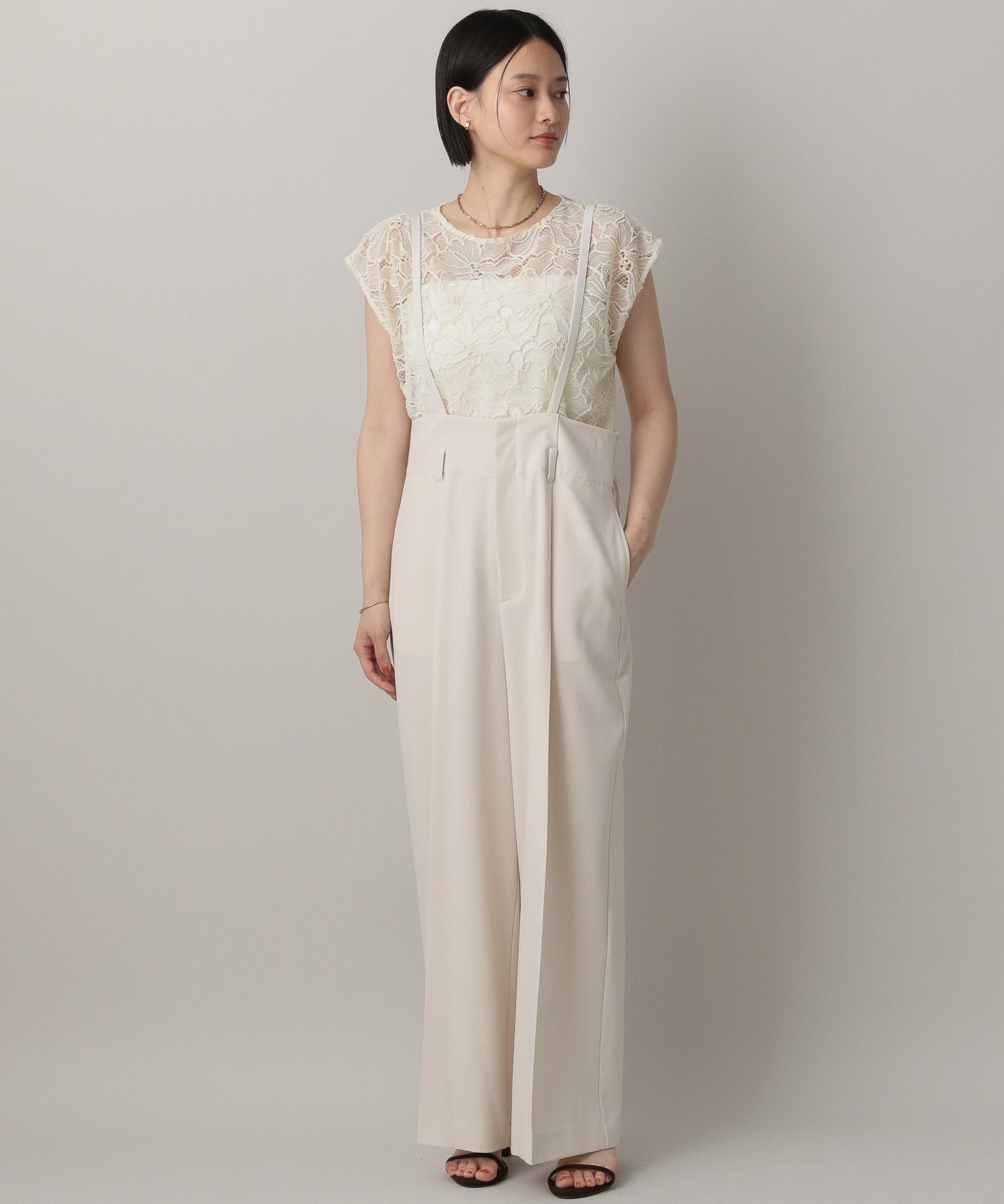 A part by 「サスツキストレートパンツ」|スラックス|