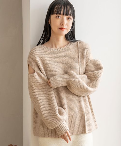 LOWRYS FARM「スリットニットＰＯＬＳ」|ニット・セーター|