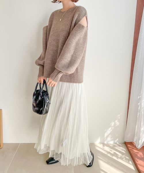 LOWRYS FARM「スリットニットＰＯＬＳ」|ニット・セーター|