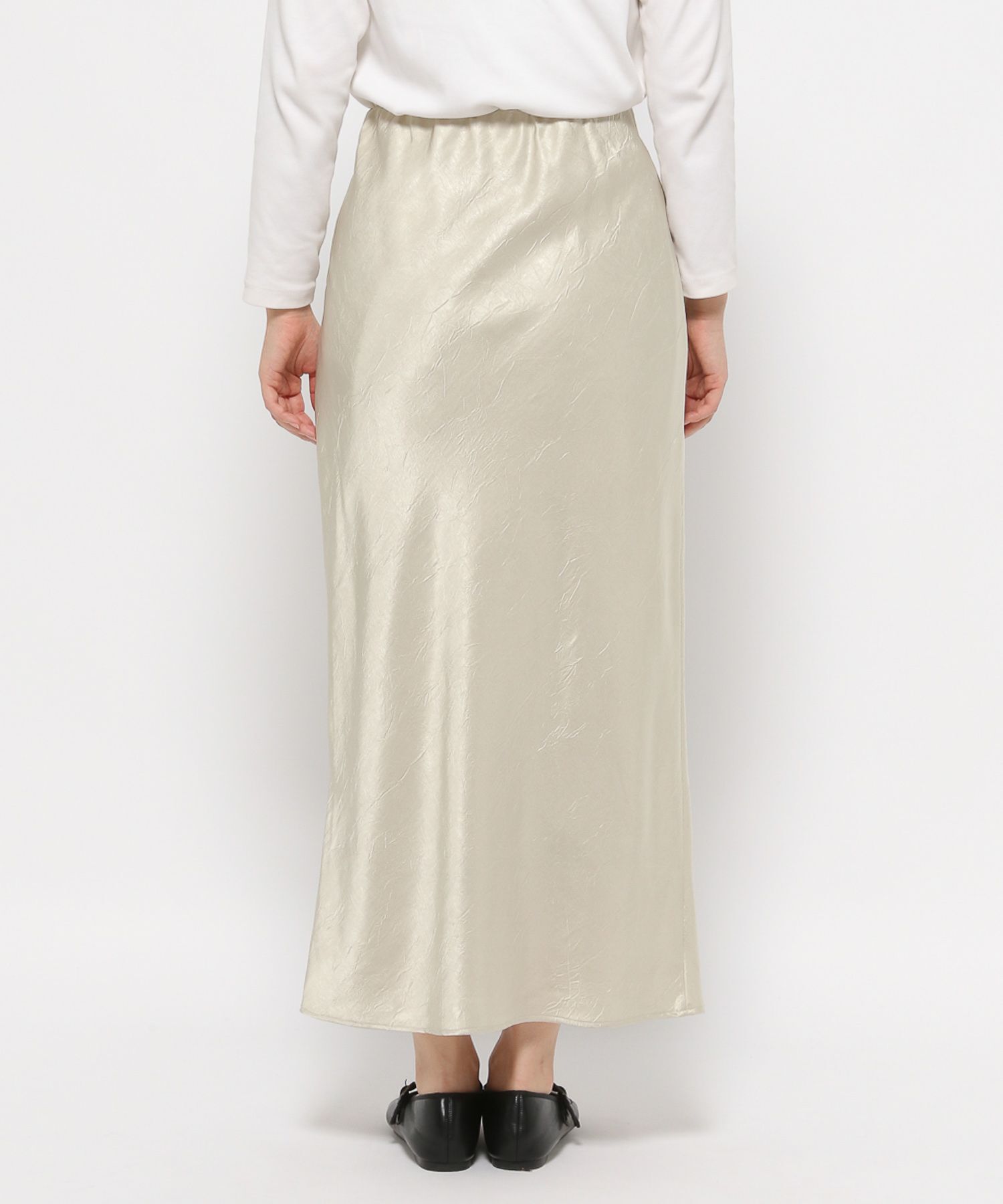 LOWRYS FARM「シワサテンスカート」|スカート|