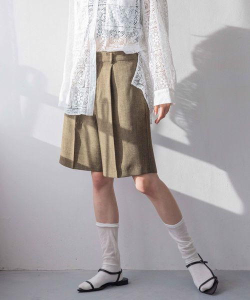 LOWRYS FARM「メランジツイルハーフパンツ」|その他|BRN5