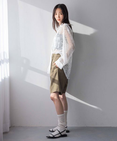 LOWRYS FARM「メランジツイルハーフパンツ」|その他|