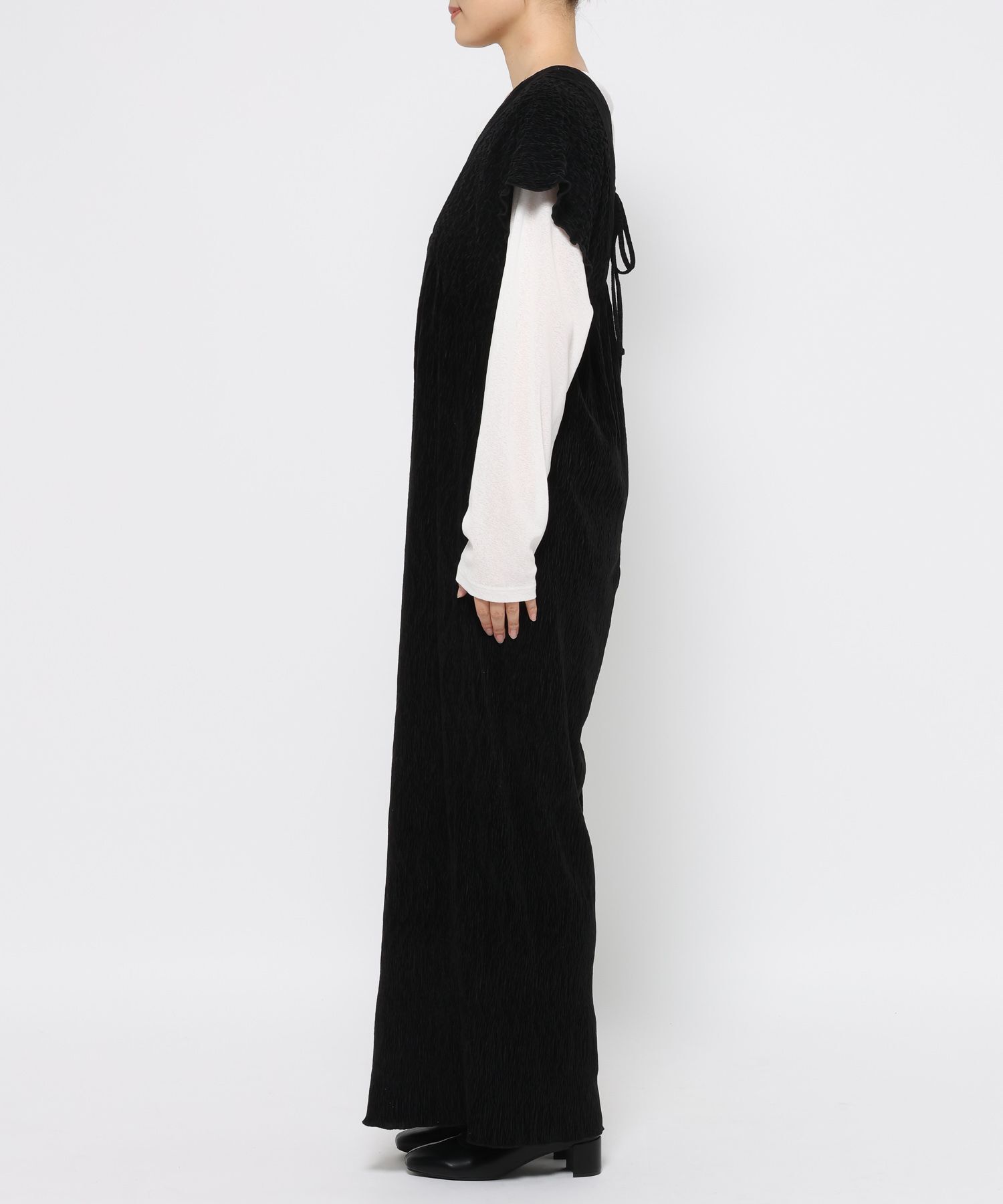 LOWRYS FARM「シャーリングベロアサロペ」|ワンピース|