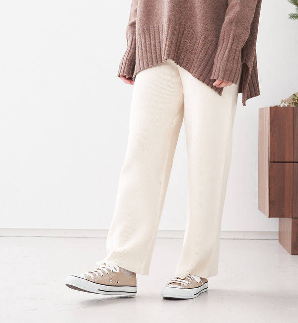collex「リブニットパンツ」|その他|アイボリー