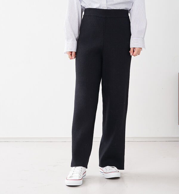 collex「リブニットパンツ」|その他|ブラック