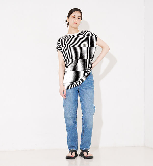 collex「【WEB限定】フレンチスリーブボーダーTシャツ」|Tシャツ・カットソー|